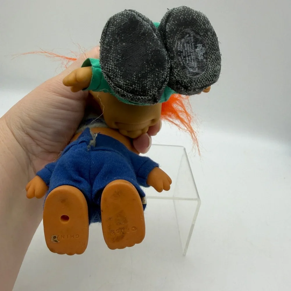 VTG Russ Troll Doll Lot 2 Coach & Super Kicker Soccer Sports 3 Inch Figures
